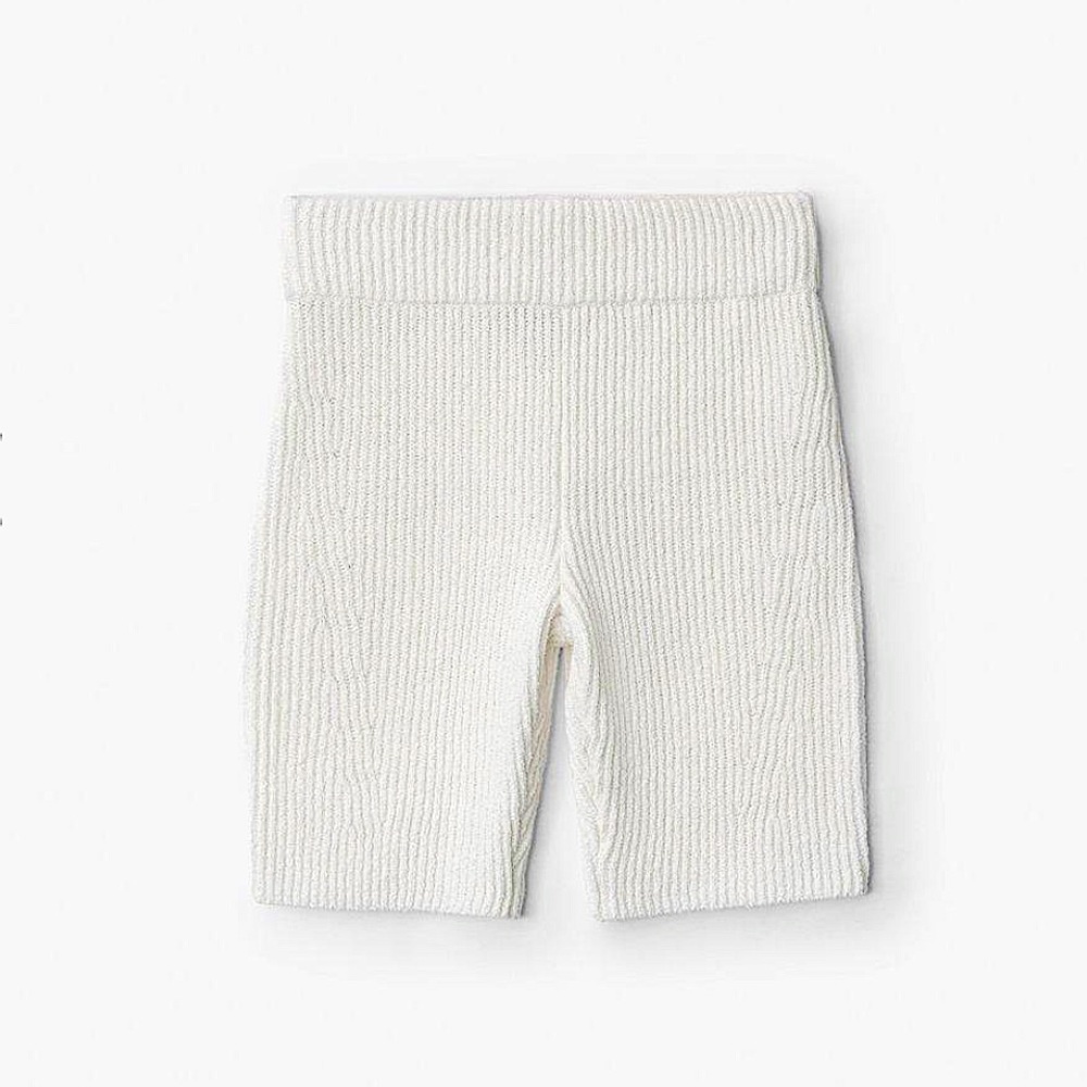NWT Rag & Bone sunny knit bike shorts Bright White